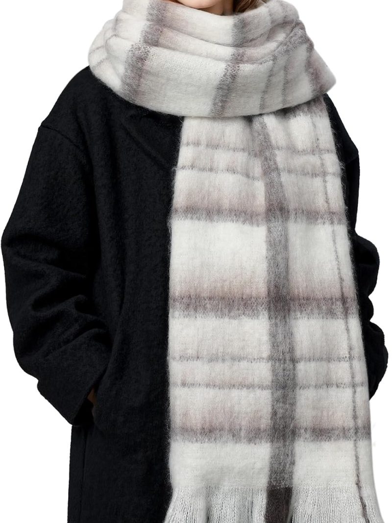Winter Scarf for Women - Chunky Winter Scarf with Tassel, Women Scarves for Cold Weather